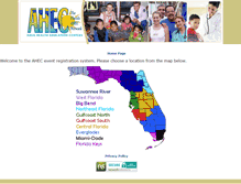 Tablet Screenshot of ahecregistration.org